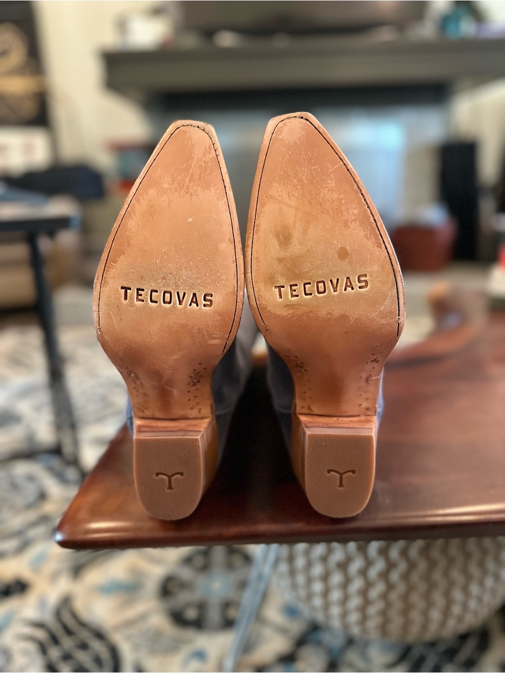 Tecovas Discontinued Special Edition Women's Indigo Suede Annies NWT - Picture 6 of 9